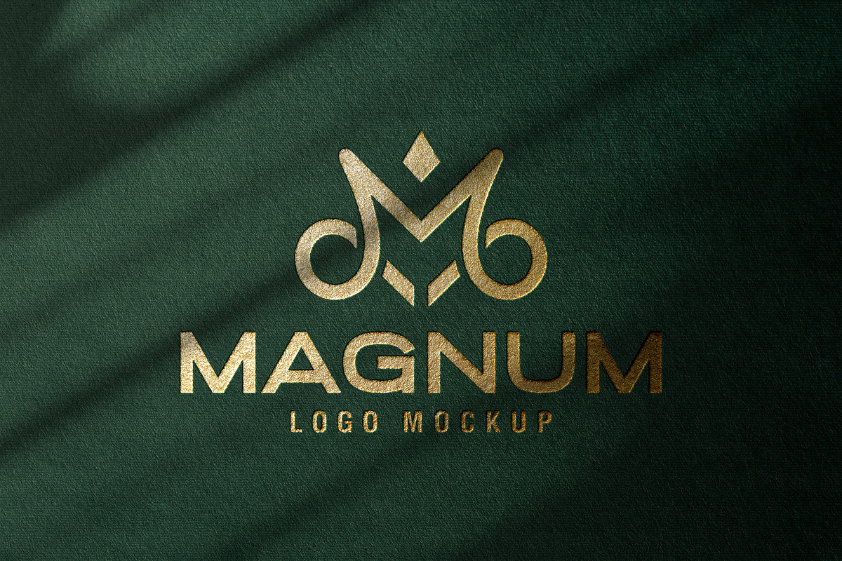 Gold Foil Logo Mockup Green Paper, a Product Mockup by Smart Works (Photo 2 of 3)