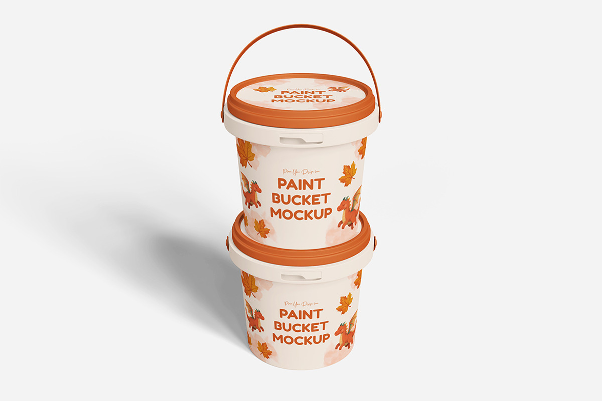 Industrial Paint Bucket Mockup PSD, an Advertising Mockup by Indah (Photo 5 of 6)