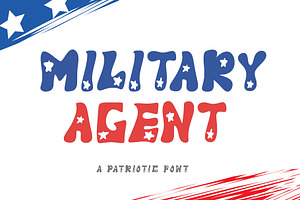 Military Agent, a Slab Serif Font by Yoga Letter