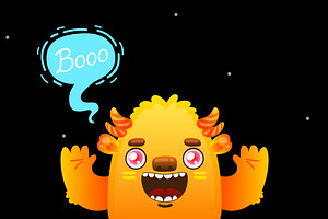 Funny monster creation kit