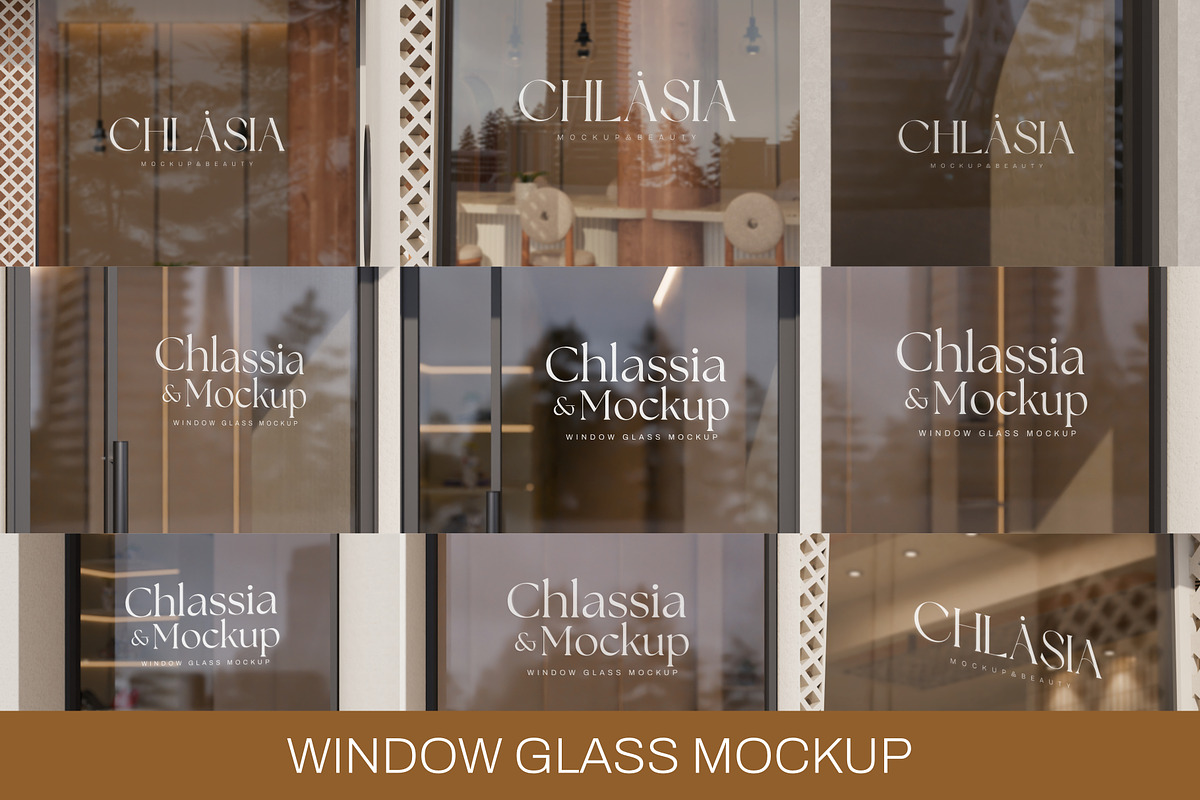 Window glass logo mockup, an Advertising Mockup by Mockthethics. (Photo 1 of 11)