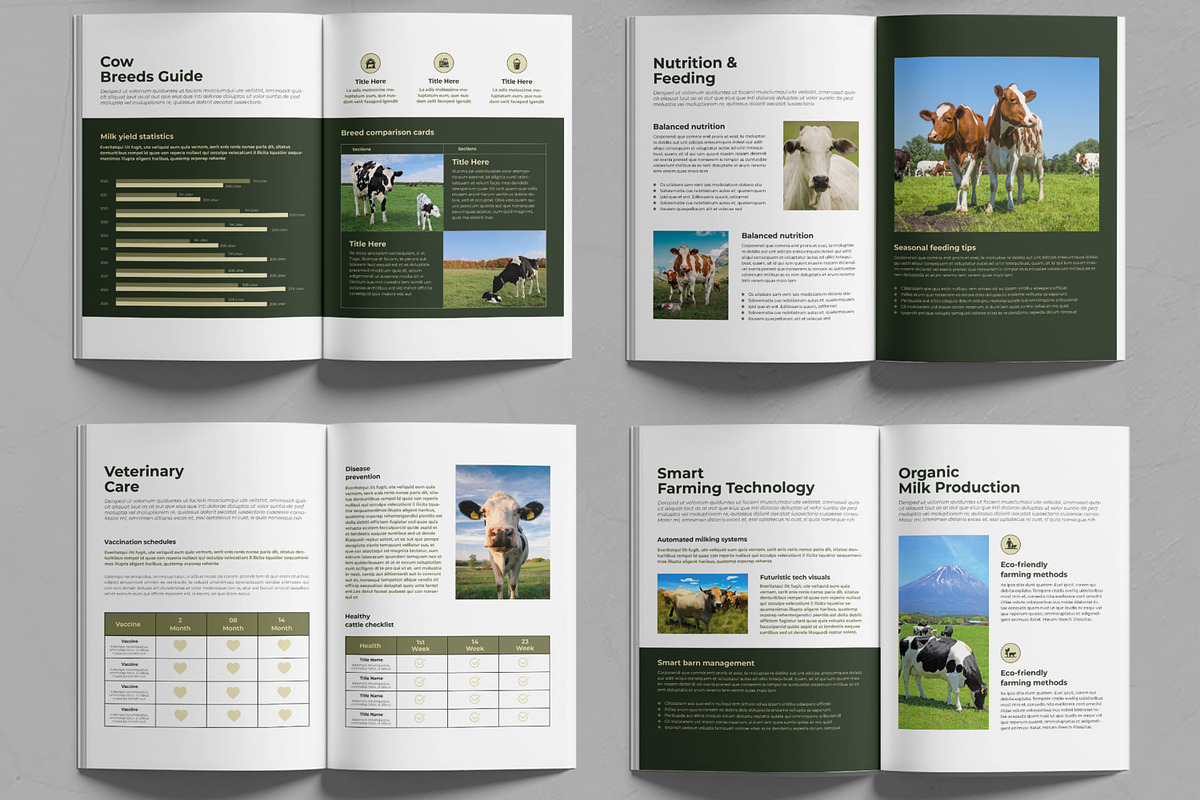 Veterinary Dairy Industry Magazine, a Magazine Template by MightyDesign (Photo 3 of 6)