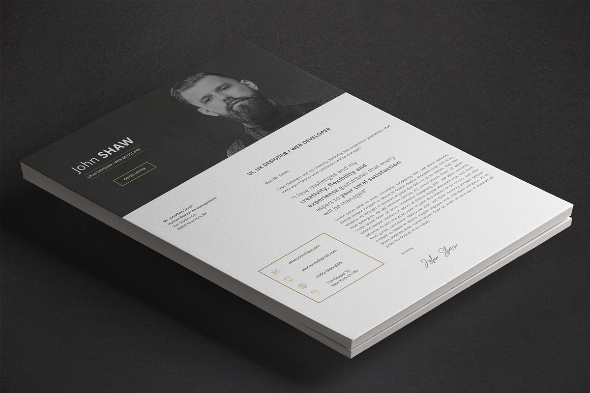 Gemini Resume Template, a Resume Template by Nina Shaw (Photo 5 of 9)
