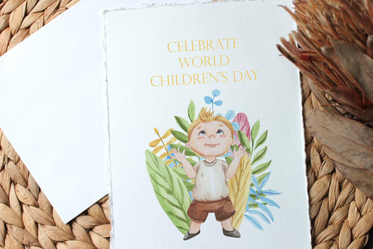 Happy children, an Illustration by Love Watercolor Store (Photo 4 of 6)
