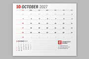 Wall Calendar 2027 (WC037-27-S), a Stationery Template by mikhailmorosin (Thumbnail 6 of 6)