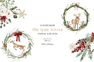 SALE! Watercolor Winter Holiday Set