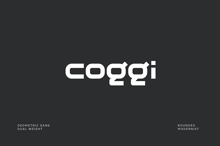 Coggi Sans Font, a Sans Serif Font by baqoos