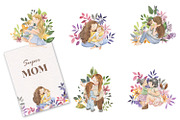 Happy mother's day, an Illustration by Love Watercolor Store (Thumbnail 3 of 9)