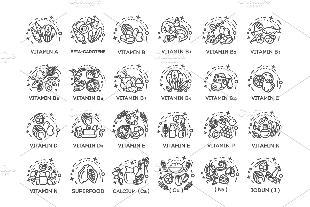 Groups of healthy fruit, Vegetables, a Food Illustration by Tettygreen (Photo 1 of 3)