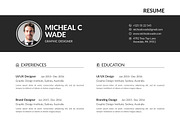 THE RESUME/CV, a Resume Template by graphicbox (Thumbnail 5 of 5)