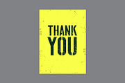 Thank You grunge vector cards set., a Background Graphic by PoPaShop (Thumbnail 6 of 9)