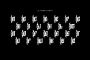 Rock Meliga - Music Font, a Blackletter Font by Iqsiart Studio (Thumbnail 6 of 9)