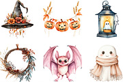 Soft Rustic Halloween Clipart, an Illustration by Designking (Thumbnail 3 of 4)
