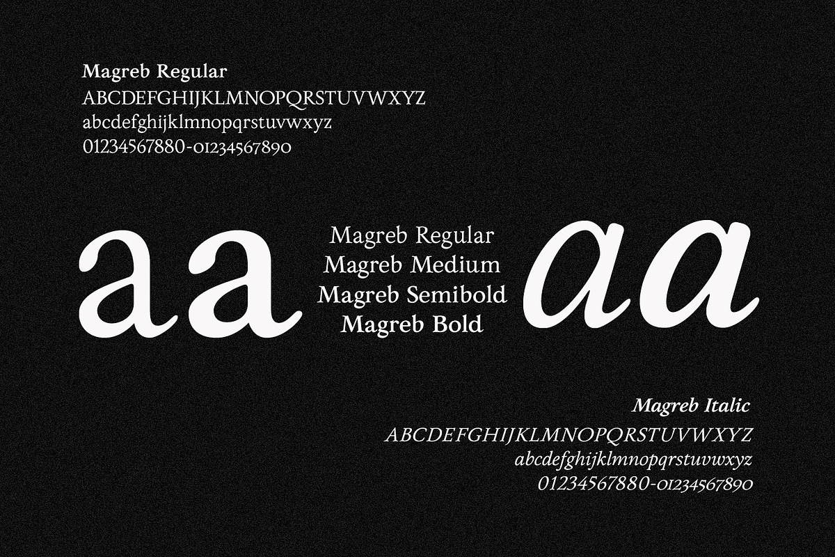 Magreb - Exquisite Serif Family, a Serif Font by Ridha-38.lineart (Photo 6 of 10)