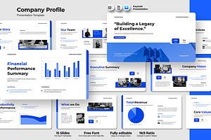 Company Profile - Keynote Template, a Presentation Template by QR Design Studio