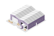 Warehouse Isometric Elements, a Transportation Illustration by Rassko (Thumbnail 5 of 5)