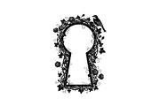Floral Keyhole Frame SVG Bundle, an Illustration by Designs_River (Thumbnail 3 of 31)