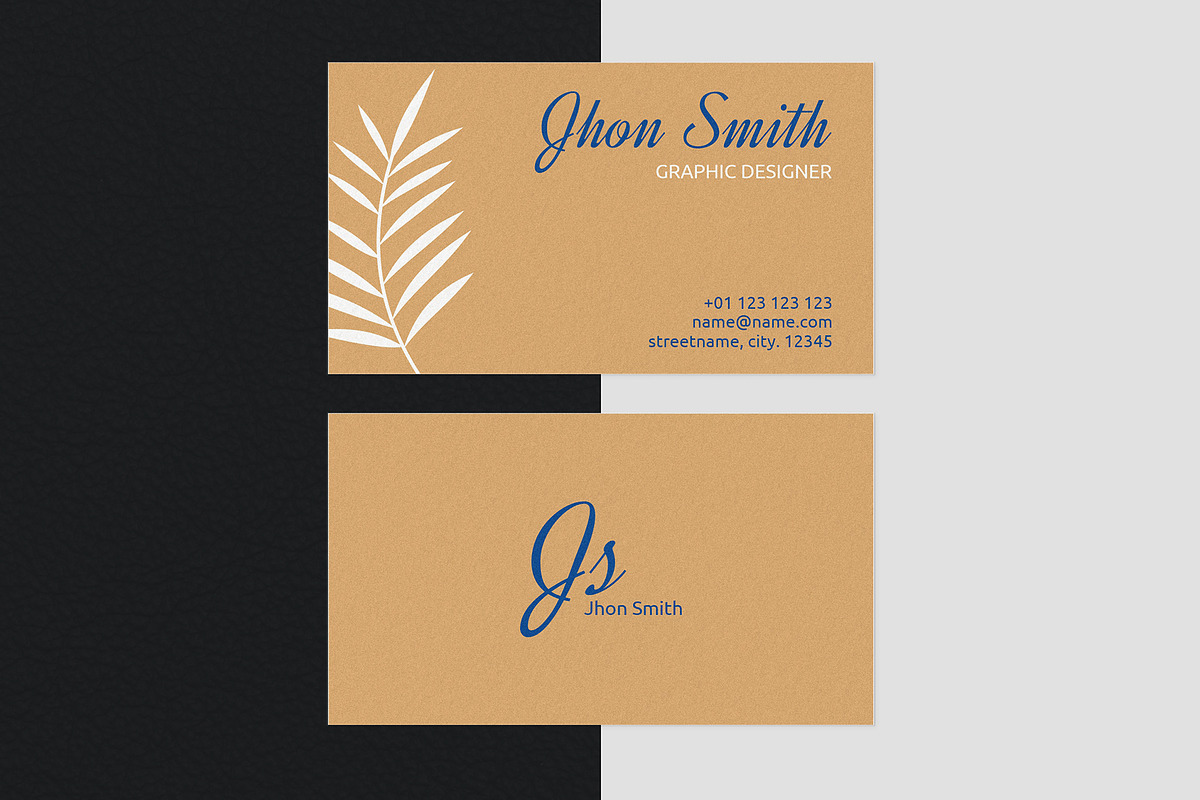 Tropical business card V2, a Business Card Template by EN86-21 (Photo 1 of 3)