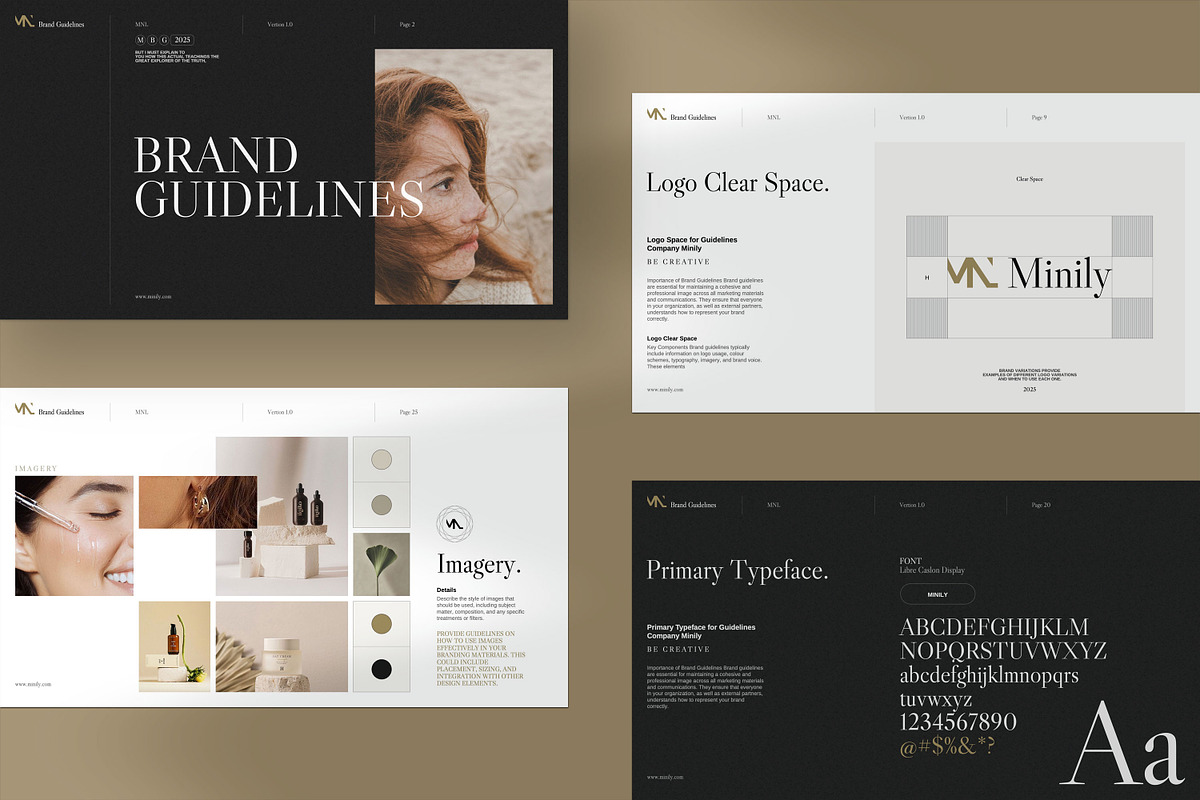 MINILY / Brand Guidelines Template, a Presentation Template by Minily (Photo 4 of 9)