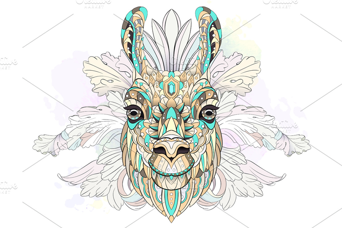 Ethnic Collection: Llama, an Animal Illustration by ArtoJoy (Photo 4 of 6)