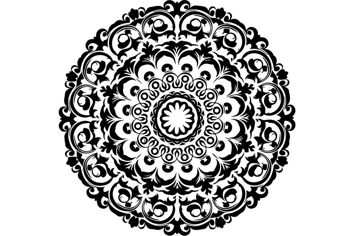 Vintage Floral Mandala Bundle, a Decorative Illustration by Designer_Momina (Photo 11 of 20)