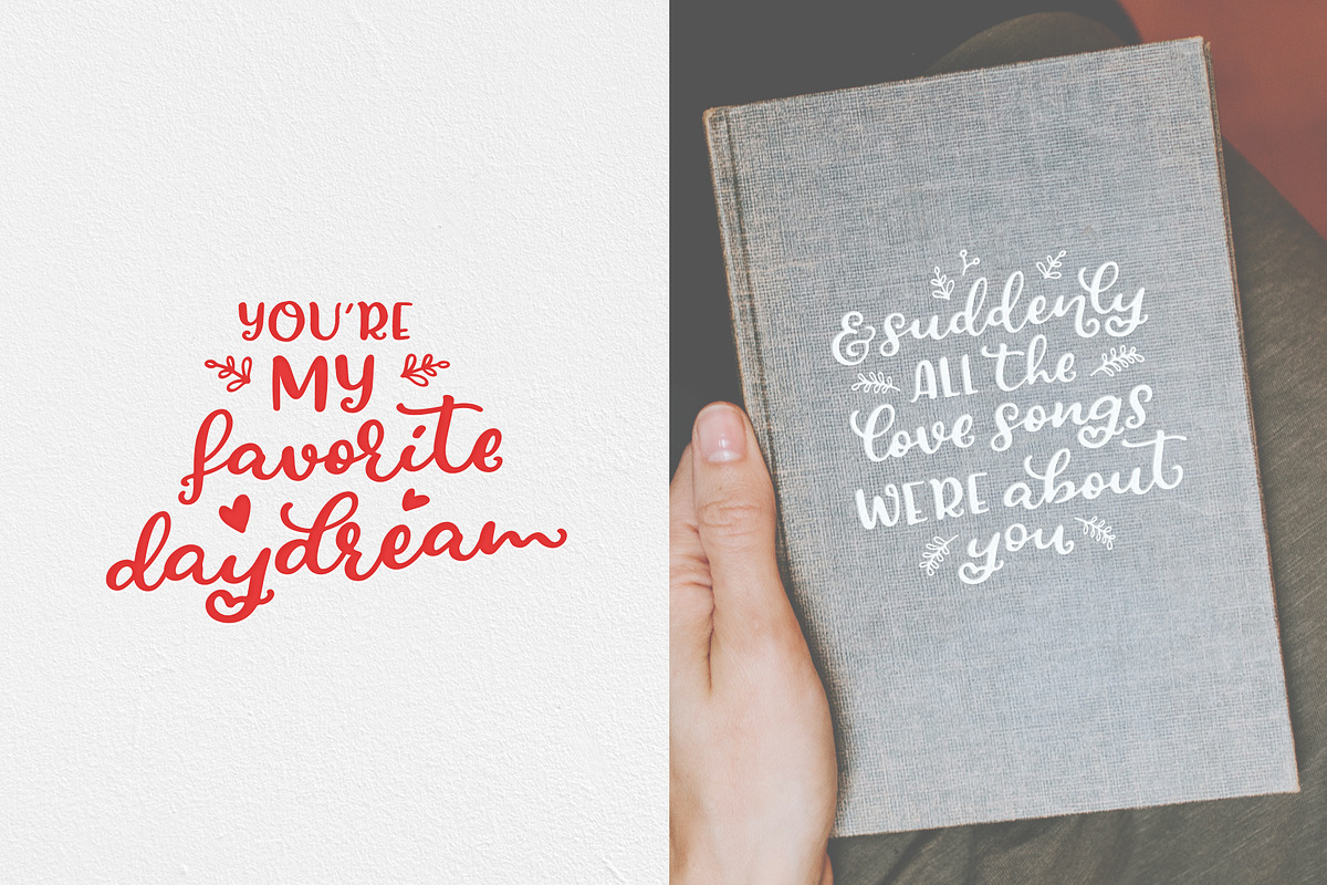 Love At First Sight Font Duo &Extras preview 4