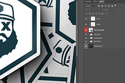 Sticker Pile Mock Up, a Print Template by dedpixel supply co. (Thumbnail 3 of 3)