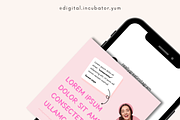 Pink Course Selling Instagram Theme, a Social Media Template by digital.incubator.yum (Thumbnail 13 of 19)