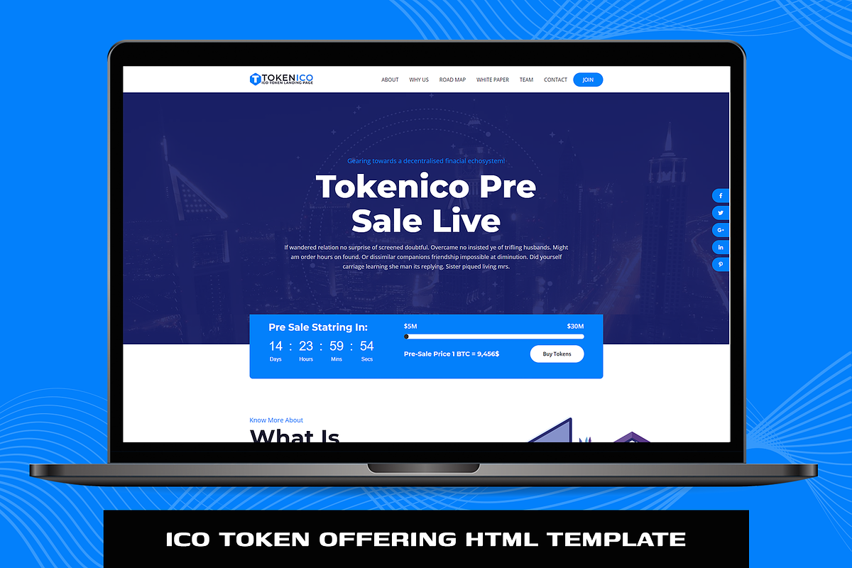 Tokenico-Token Offering HTMl Template