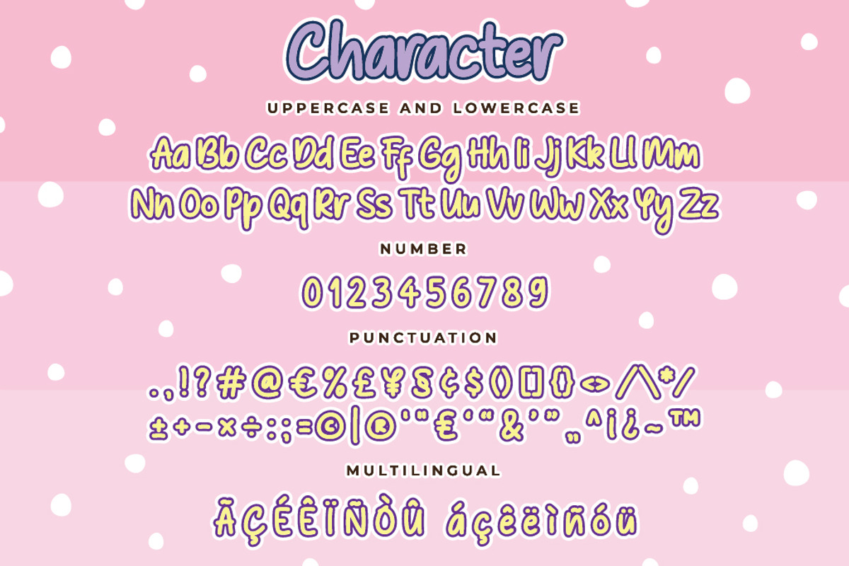 Winter Night Cute Font, a Font by Cherryline Master (Photo 6 of 7)