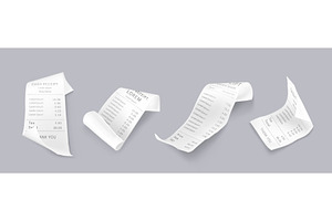 Cash bill receipt paper strips, a Finance Illustration by art PVP - market