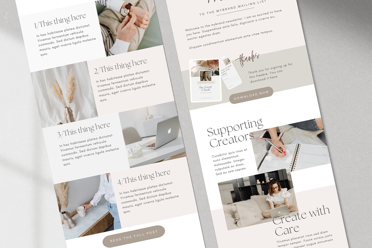 Canva Email Newsletter Templates, an Email Template by Tabitha Emma (Photo 10 of 10)
