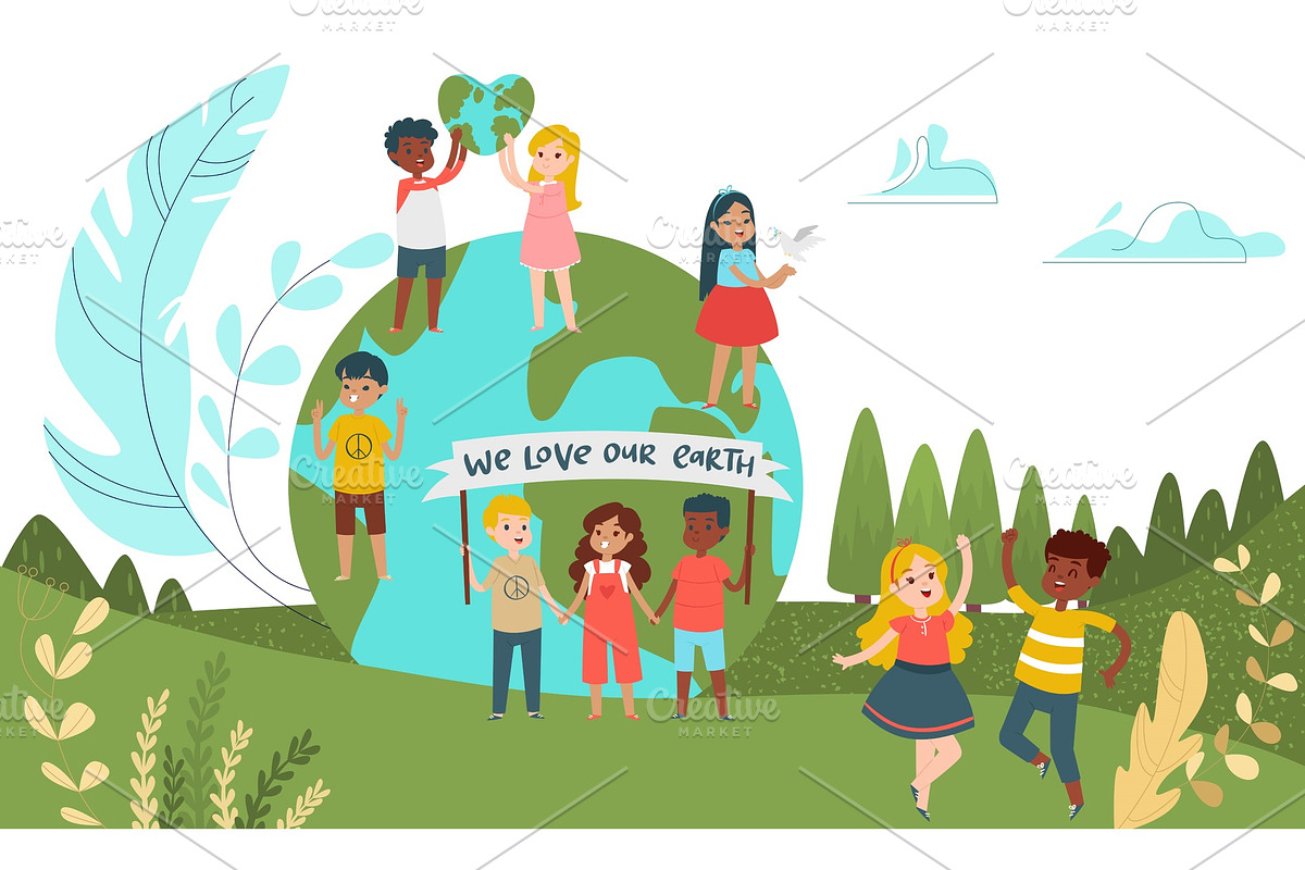 Little children character male, an Education Illustration by RocketArt