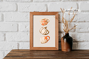 Autumn Mugs Clip Art Collection, a Seasonal Illustration by Leonaa art (Thumbnail 11 of 13)
