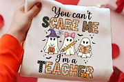 Spooky Teacher Halloween PNG Art, a Seasonal Illustration by CrexoraLab (Thumbnail 2 of 4)