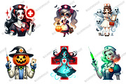 Halloween Nurse PNG Sublimation, an Illustration by designcity5 (Thumbnail 2 of 5)