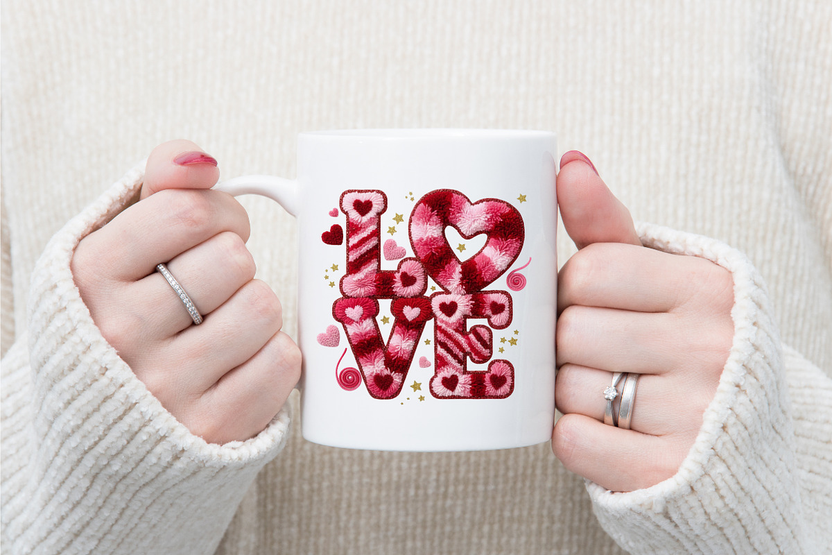 Faux Yarn Valentine Png Valentines L, an Illustration by designcity5 (Photo 5 of 9)