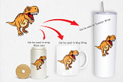 Roaring Dinosaur Clipart, a Graphic by Artnoy (Thumbnail 4 of 5)