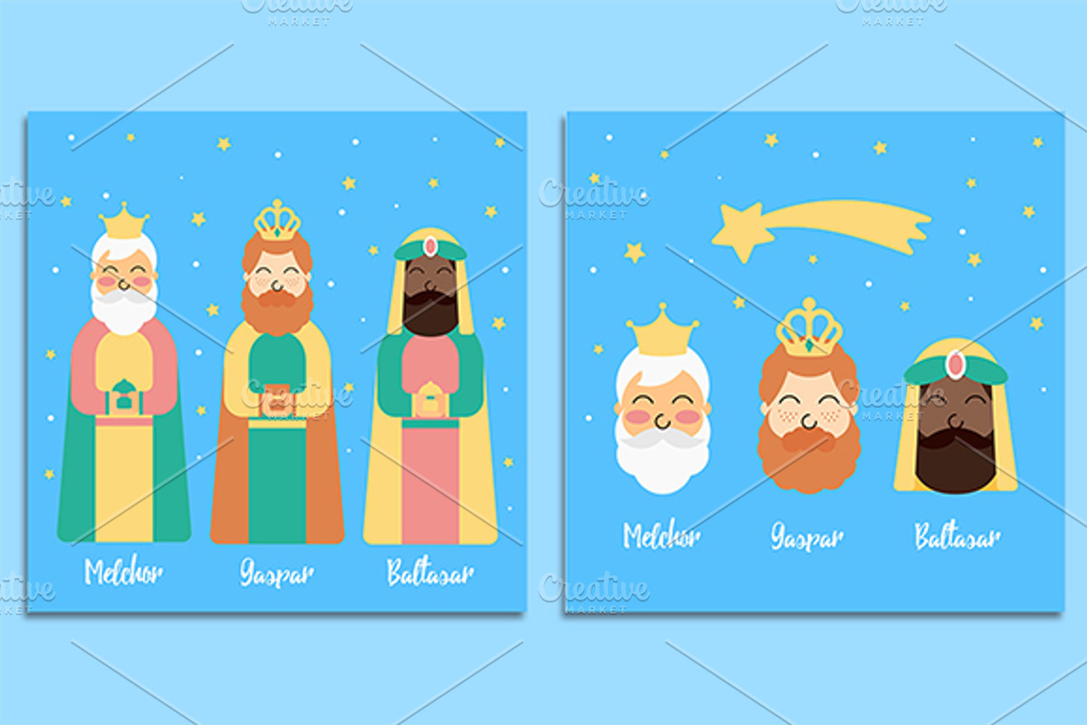 Three Kings Designs Christmas Set, an Illustration by Stockaholic (Photo 4 of 8)
