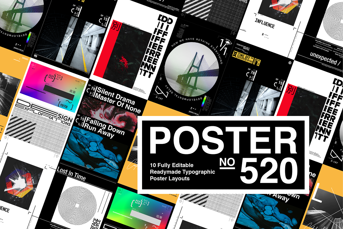 10 Fully Editable Typographic Poster, a Graphic by NoSpoon Design (Photo 1 of 8)