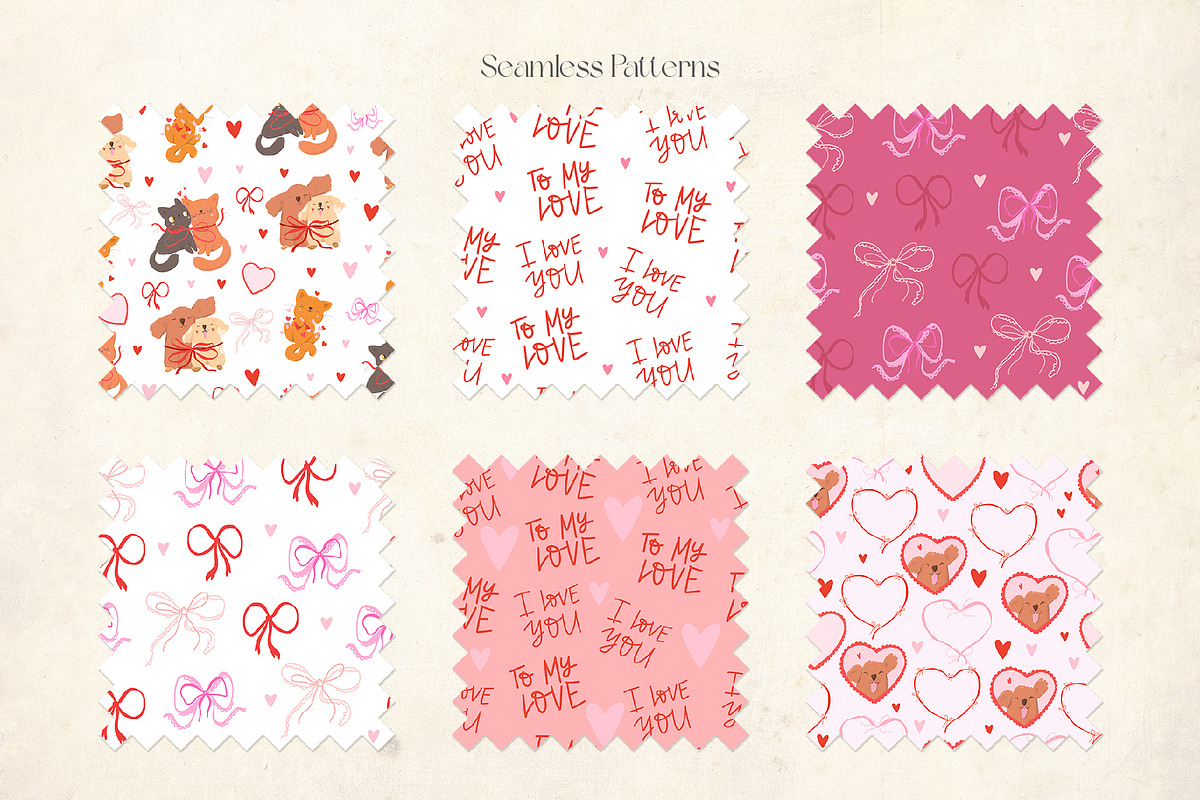 Valentines Day. Hand draw bows, a Decorative Illustration by Lesya Skripak (Photo 6 of 7)