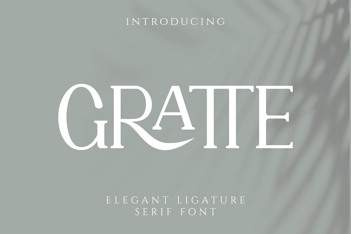 GRATTE Ligature Serif Font, a Serif Font by Humaira_std (Photo 1 of 10)
