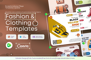 Fashion & Clothing Template Kit I