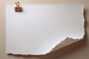 Blank paper held by a clip on a wall, a Photo by Beautiful things