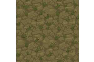 Seamless Texture Ground With Grass