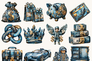 Watercolor Rich Baby Clipart Bundle, a Person Illustration by BusyDaydesign (Thumbnail 3 of 9)