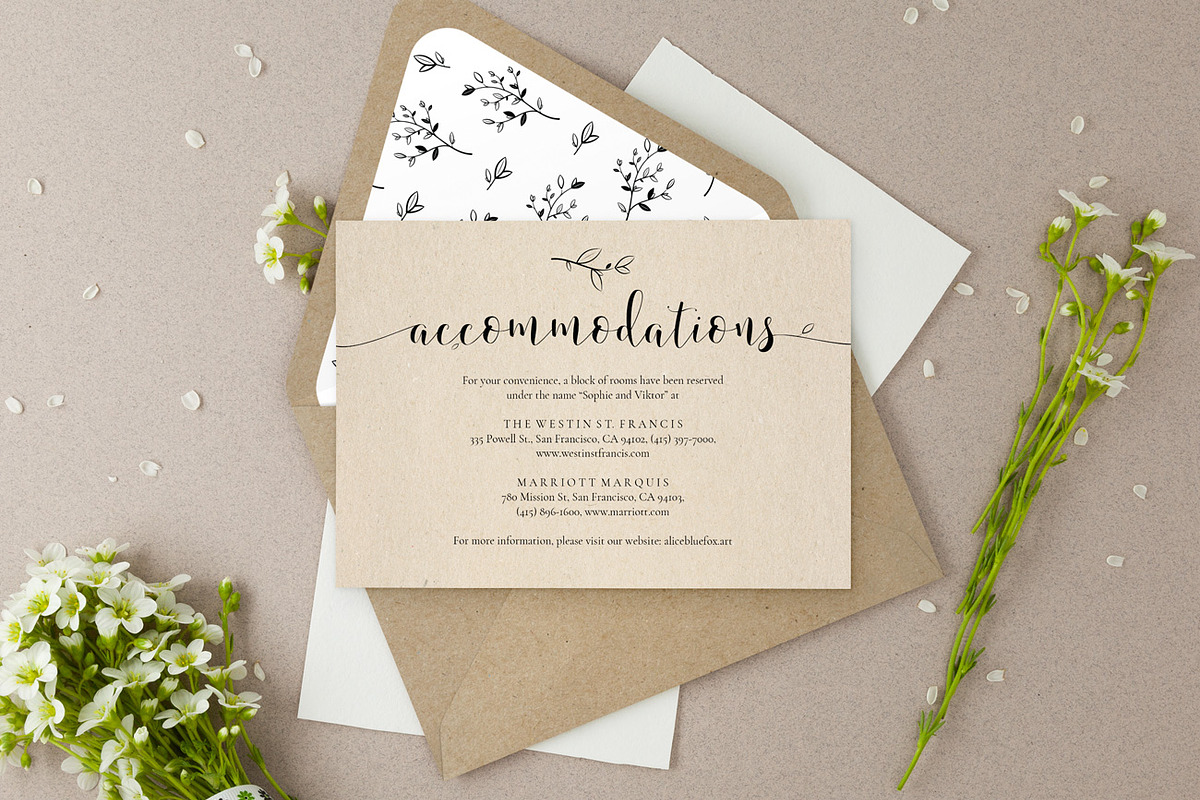 Wedding Information Cards, Sophie, an Invitation Template by Alice Bluefox (Photo 4 of 8)