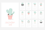 Cacti calendar 2019, an Illustration by Artnis (Thumbnail 3 of 4)