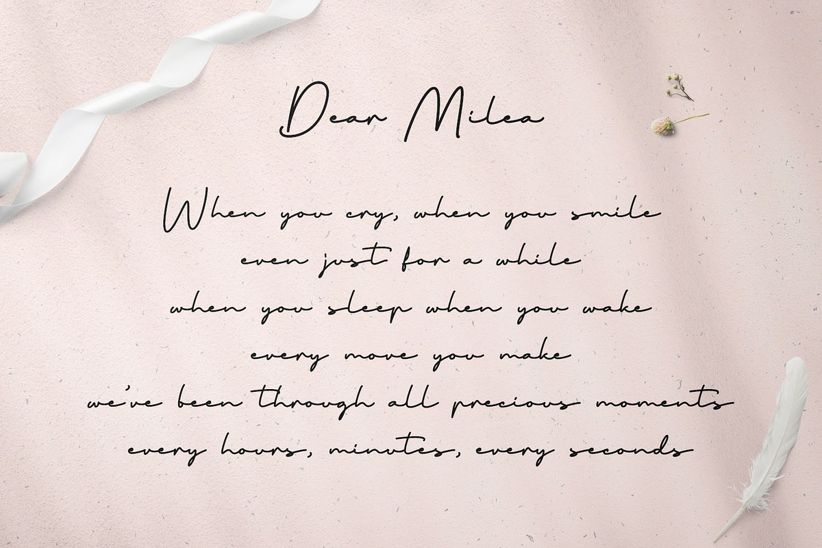 Thoderan Notes - Signature Font, a Script Font by Kotak Kuning Studio (Photo 2 of 9)