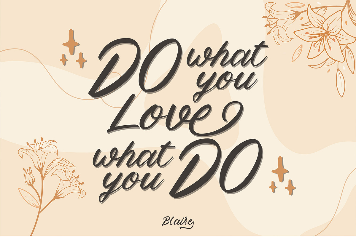 Blaire - Handwritten Font, a Script Font by erlosDESIGN (Photo 2 of 12)